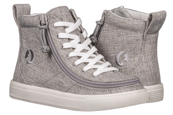 Kid's Grey Jersey BILLY Classic Lace Highs, BK 17007-050 39