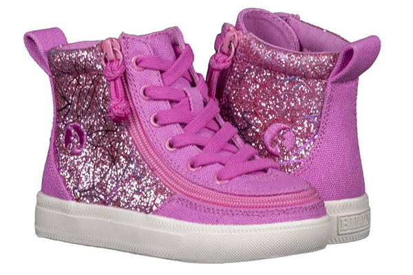 Toddler Pink Printed Canvas BILLY Classic Lace Highs, BT19011-670 8-medium