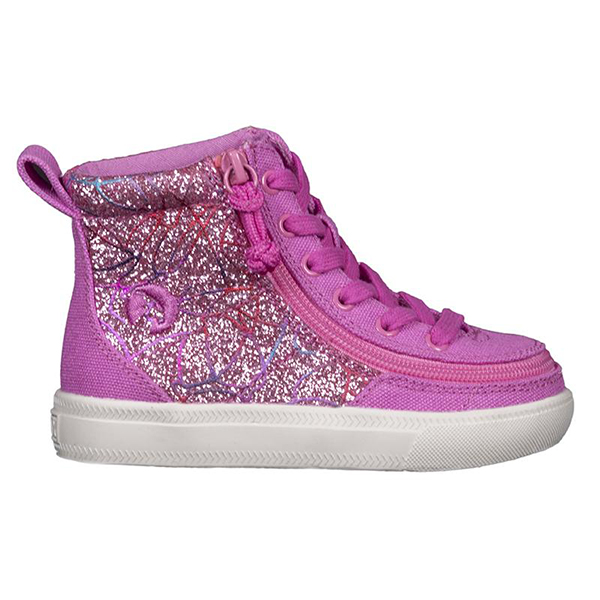 Toddler Pink Printed Canvas BILLY Classic Lace Highs, BT19011-670 8-medium